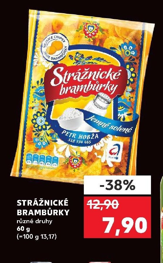 STRÁŽNICKÉ BRAMBŮRKY různé druhy 60 g