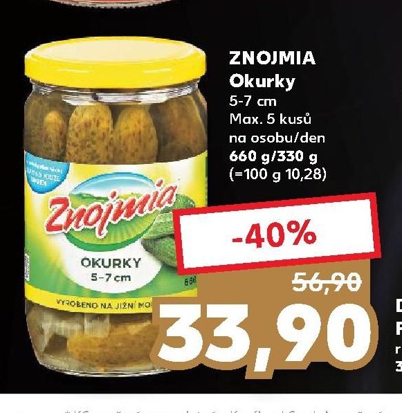 ZNOJMIA Okurky