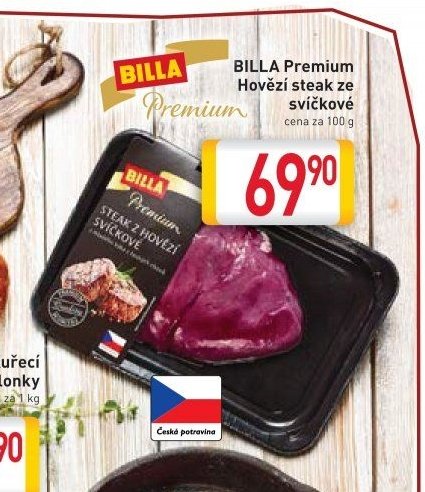 BILLA Premium Hovězí steak ze svíčkové