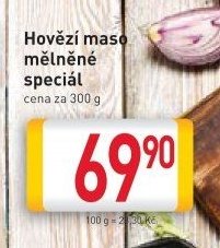 Hovězí maso mělněné speciál