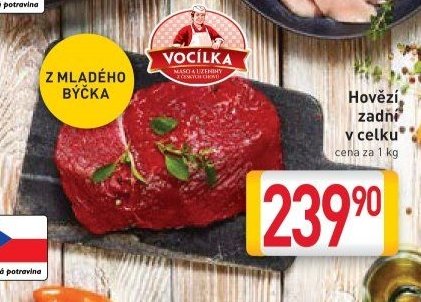 Hovězí zadní v celku