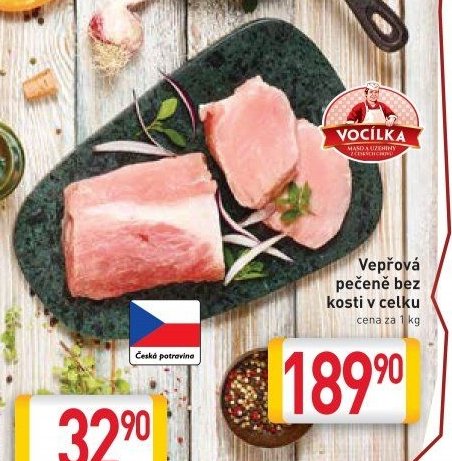 Vepřová pečeně bez kosti v celku