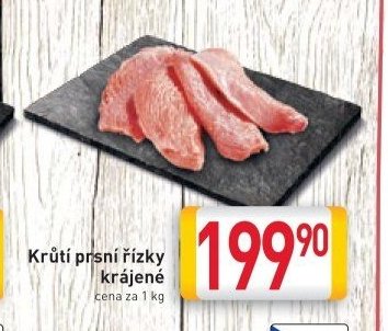 Krůtí prsní řízky krájené
