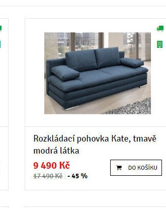 Rozkládací pohovka Kate, tmavě modrá látka - ASKO akcniletaky.com