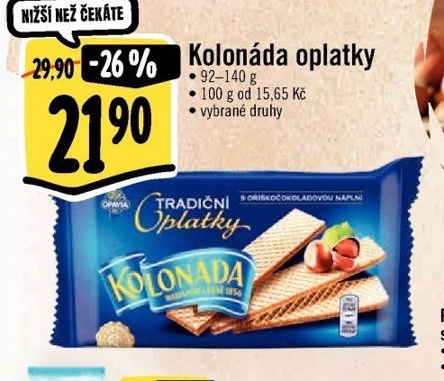 Kolonáda oplatky