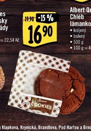 Cookies s kousky čokolády