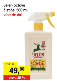 Čistič octový Jelen