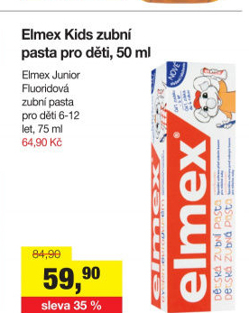 Pasta na zuby dětská Elmex