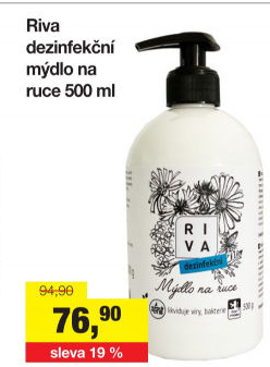Tekuté mýdlo dezinfekční Riva