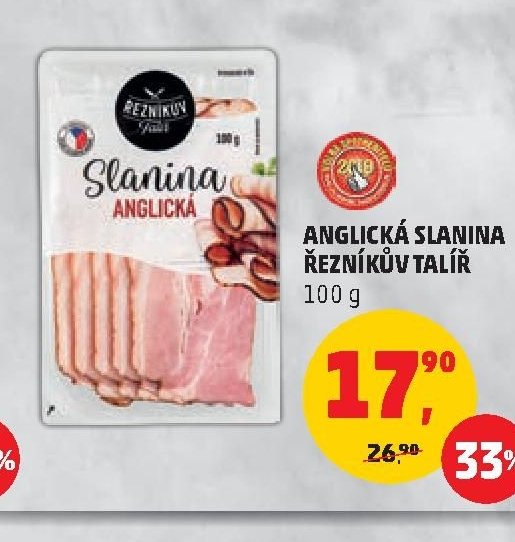 ANGLICKÁ SLANINA ŘEZNÍKŮV TALÍŘ