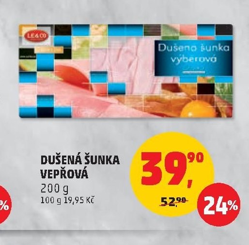 DUŠENÁ ŠUNKA VEPŘOVÁ
