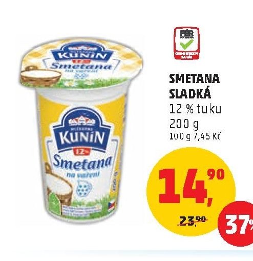 Smetana sladká