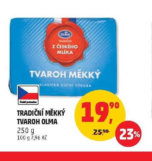 Tradiční měkký tvaroh Olma