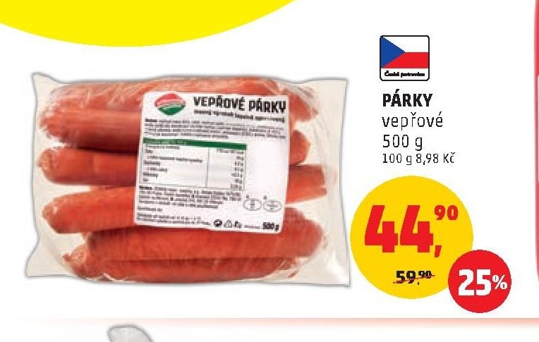 Párky vepřové