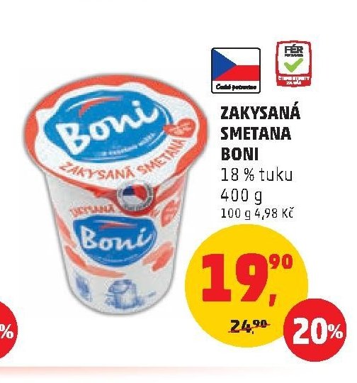 Zakysaná smetana Boni
