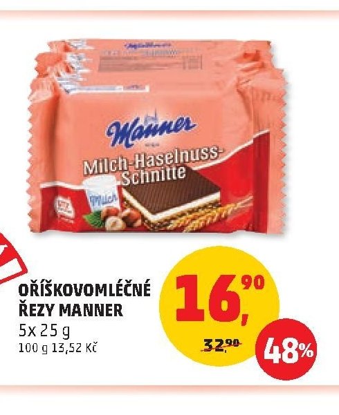 Oříškovomléčné řezy Manner