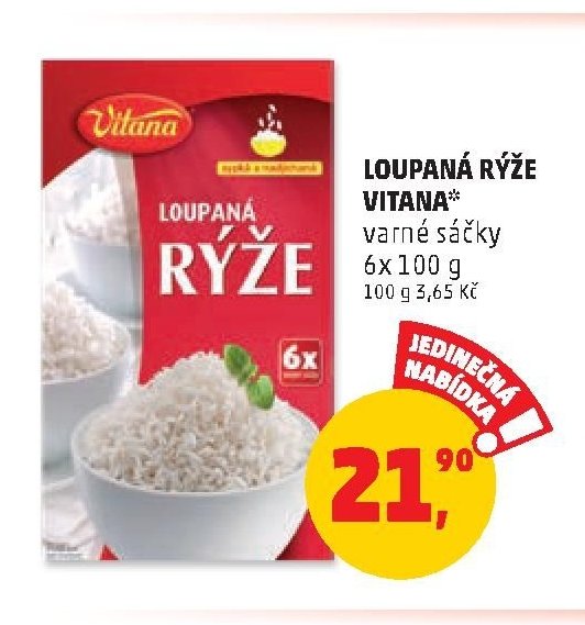 Loupaná rýže Vitana