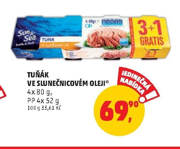 Tuňák ve slunečnicovém oleji