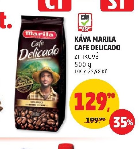 KÁVA MARILA CAFE DELICADO zrnková