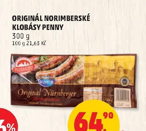 ORIGINÁL NORIMBERSKÉ KLOBÁSY PENNY