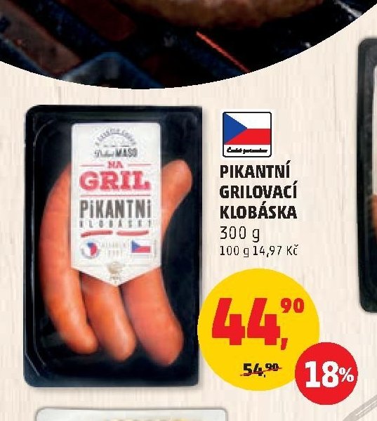 PIKANTNÍ GRILOVACÍ KLOBÁSA