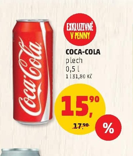 Coca-Cola plech 0,5 l