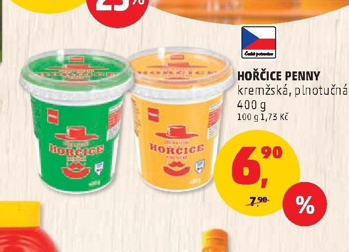 Hořčice Penny kremžská, plnotučná 400 g
