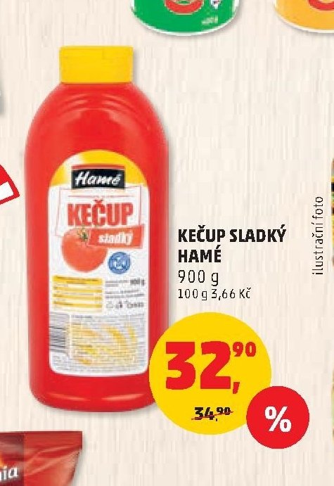 Kečup sladký Hamé 900 g