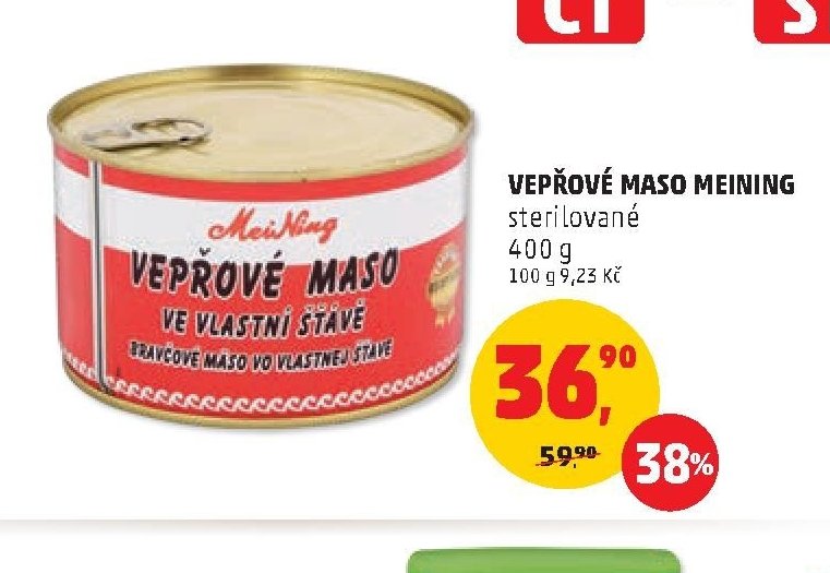 VEPŘOVÉ MASO MEINING sterlované 400 g
