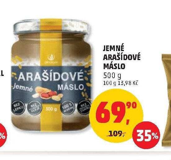 JEMNÉ ARAŠÍDOVÉ MÁSLO 500 g