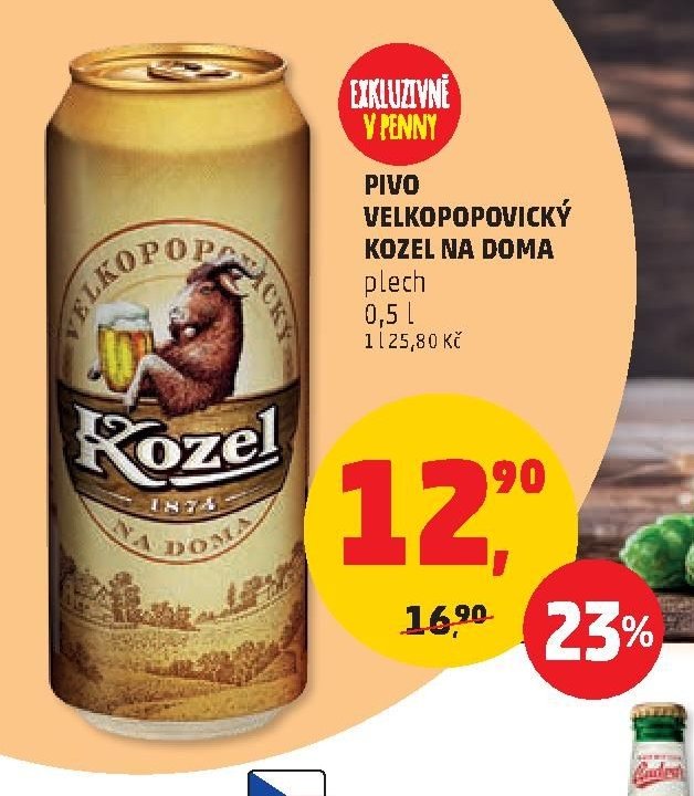 PIVO VELKOPOPOVICKÝ KOZEL NA DOMA