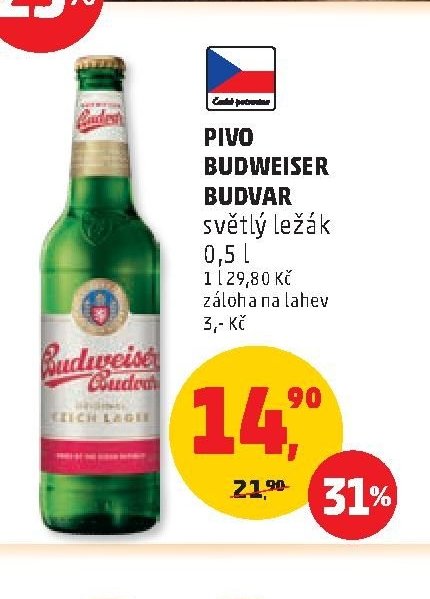 PIVO BUDWEISER BUDVAR
