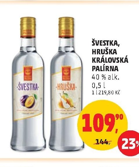 ŠVESTKA, HRUŠKA KRÁLOVSKÁ PALÍRNA