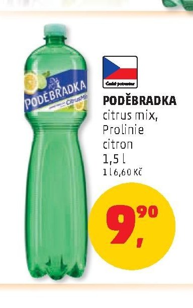 PODĚBRADKA citrus mix, Prolinie citron 1,5 l