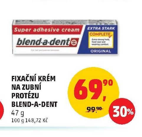 FIXAČNÍ KRÉM NA ZUBNÍ PROTÉZU BLEND-A-DENT