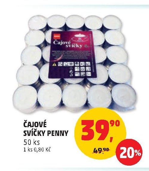 ČAJOVÉ SVÍČKY PENNY