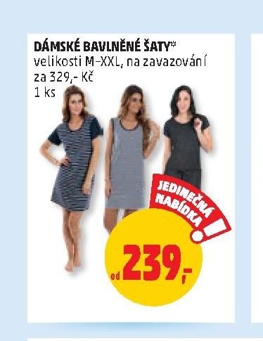 DÁMSKÉ BAVLNĚNÉ ŠATY