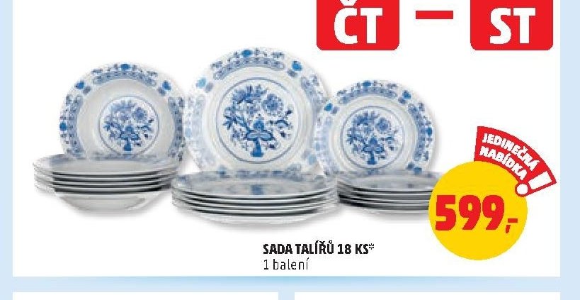 Sada talířů 18 ks