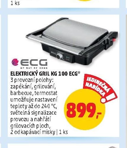 Elektrický gril KG 100 ECG