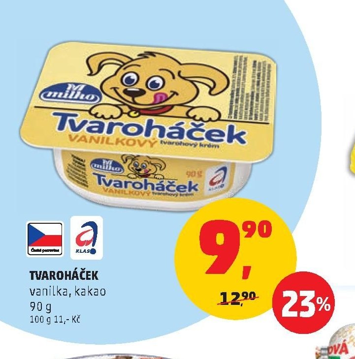 Tvaroháček vanilka, kakao