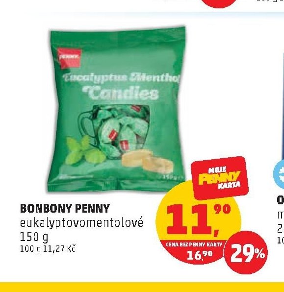 Bonbony Penny eukalyptovomentolové