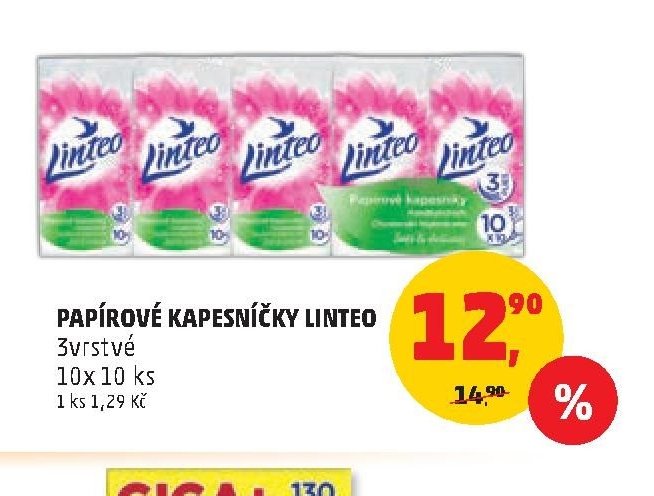 Papírové kapesníčky Linteo