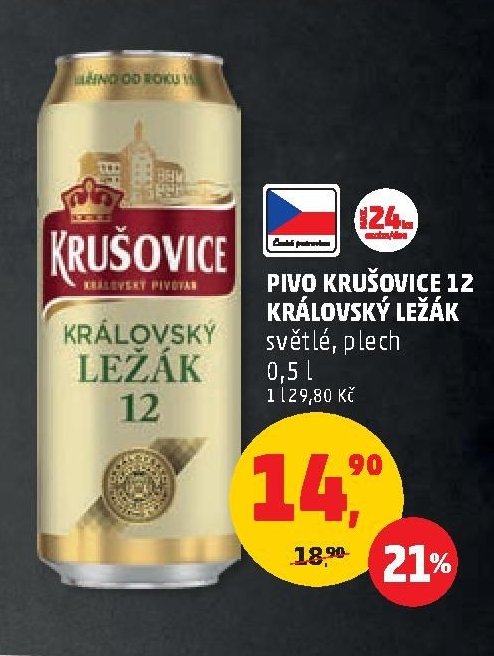Pivo Krušovice 12 Královský ležák