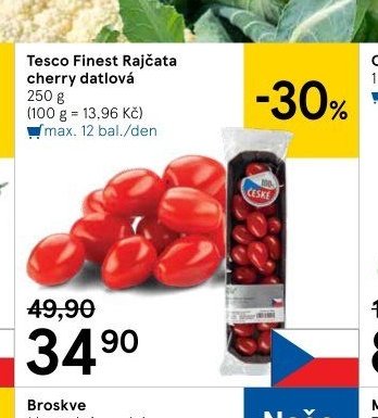 Tesco Finest Rajčata cherry datlová