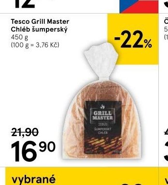Tesco Grill Master Chléb šumperský