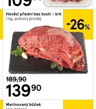 Hovězí přední bez kosti – krk