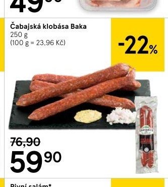 Čabajská klobása Baka
