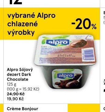 Alpro Sójový dezert Dark Chocolate