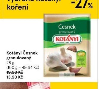 Kotányi Česnek granulovaný