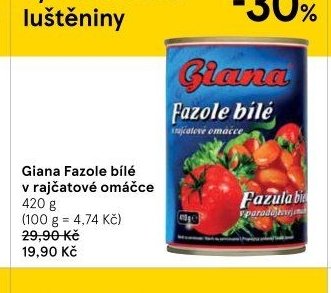 Giana Fazole bílé v rajčatové omáčce